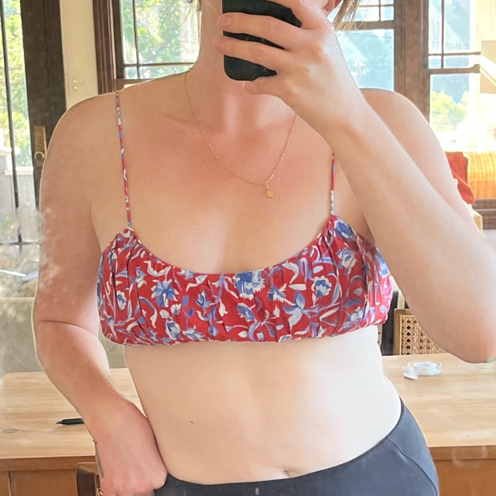 Dôen floral bralette made with Liberty Fabric